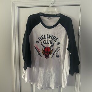 Netflix Stranger Things Hellfire
Club Raglan Shirt